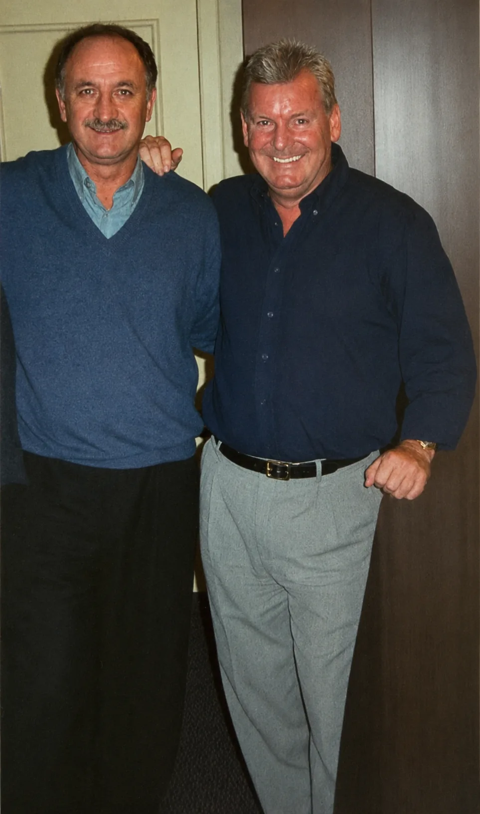 Don pictured with Luiz Felipe Scolari