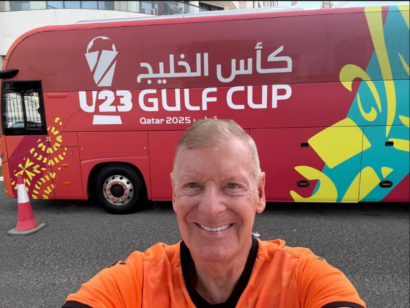 Don at the U23 Gulf Cup in Qatar